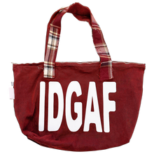 Load image into Gallery viewer, IDGAF Carry All Tote in Red
