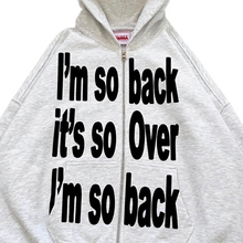 Load image into Gallery viewer, So Back - Double Zip in Heather White
